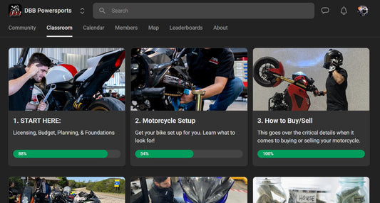 DBB Powersports Skool Classroom Sections